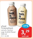 Trinkmahlzeit von yfood für 3,29 € bei budni im Angebot Trinkmahlzeit von yfood im aktuellen budni Prospekt