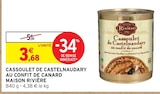 Cassoulet de Castelnaudary au confit de canard - Maison Rivière en promo chez Intermarché Mérignac à 3,68 €