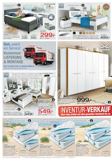 Bett im Ostermann Prospekt "Inventur-Verkauf - 0% Clever-Finanzieren" mit 12 Seiten (Bonn)