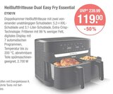 Heißluftfritteuse Dual Easy Fry Essential von Tefal im aktuellen V-Markt Prospekt für 119,00 €