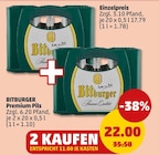 Premium Pils Angebote von Bitburger bei Penny Maintal für 22,00 €
