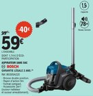 Aspirateur sans sac - BOSCH en promo chez E.Leclerc Guilherand-Granges à 59,00 €
