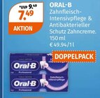 Zahnfleisch-Intensivpflege & Antibakterieller Schutz Zahncreme von Oral-B im aktuellen Müller Prospekt für 7,49 €