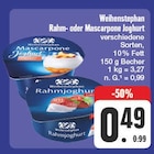 Aktuelles Rahm- oder Mascarpone Joghurt Angebot bei EDEKA in Dresden ab 0,49 €