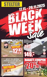 Aktueller wohnen & sparen Stelter Versmold Prospekt "BLACK WEEK Sale" mit 4 Seiten