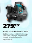 Haus- & Gartenautomat 5000 im Angebot bei OBI in Bochum Haus- & Gartenautomat 5000 Angebote bei OBI Bochum für 279,99 €