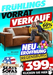 Seats and Sofas Prospekt für Pförring: "FRÜHLINGS VORRAT VERKAUF", 1 Seite, 02.04.2024 - 13.04.2024