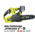 Akku-Kettensäge im Angebot bei toom Baumarkt in Aachen Akku-Kettensäge Angebote von RYOBI bei toom Baumarkt Aachen für 112,49 €
