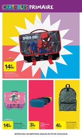 Promos Cartable dans le catalogue "L'ÉTÉ EN MAILLOT, LA RENTRÉE EN GRANDS CARREAUX." de Carrefour Market Cartable en promo dans le catalogue Carrefour Market à la page 2