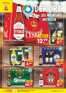 Bier im Netto Marken-Discount Prospekt "Aktuelle Angebote" mit 51 Seiten (Lüneburg)