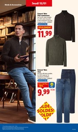 Prix et réduction Jean Homme dans le prospectus Lidl en cours Offre Jean Homme dans le catalogue Lidl du moment à la page 39