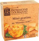 Mini gratins au reblochon A.O.P. - PATRIMOINE GOURMAND en promo chez Migros France Annemasse à 2,80 €