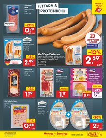 Fleisch im Netto Marken-Discount Prospekt "Aktuelle Angebote" mit 59 Seiten (Rostock)