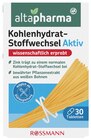 Kohlenhydrat-Stoffwechsel Aktiv im Rossmann Prospekt Kohlenhydrat-Stoffwechsel Aktiv von Altapharma im aktuellen Rossmann Prospekt für 3,99 €