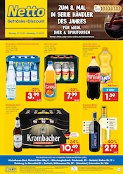 Aktueller Netto Marken-Discount Prospekt mit Bier, "DER ORT, AN DEM DU IMMER AUSGEZEICHNETE PREISE FINDEST.", Seite 1