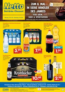 Krombacher im Netto Marken-Discount Prospekt "DER ORT, AN DEM DU IMMER AUSGEZEICHNETE PREISE FINDEST." mit 2 Seiten (Nettetal)