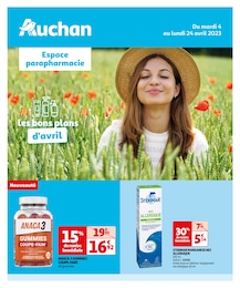 Prospectus Auchan Hypermarché en cours, "les bons plans d'avril", 6 pages