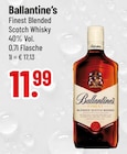 Finest Blended Scotch Whisky von Ballantine's im aktuellen Trinkgut Prospekt für 11,99 €