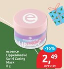 Lippenmaske Swirl Caring Mask von essence für 2,49 € bei budni im Angebot Lippenmaske Swirl Caring Mask von essence im aktuellen budni Prospekt
