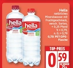 Natürliches Mineralwasser mit Fruchtgeschmack von Hella im aktuellen EDEKA Prospekt