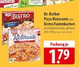 Dr. Oetker Pizza Ristorante oder Bistro Flammkuchen bei famila Nordost im Schneverdingen Prospekt für 1,79 €