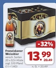 Weissbier von Franziskaner für 13,99 € bei combi im Angebot Weissbier von Franziskaner im aktuellen combi Prospekt