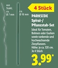 Spiral-/Pflanzstab-Set von PARKSIDE im aktuellen Lidl Prospekt