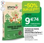 Jardineries du terroir Dole - Promo Fumier de ferme granulés INVIVO Nous on sème Promo Fumier de ferme granulés INVIVO Nous on sème à 9,74 € dans le catalogue Jardineries du terroir à Dole