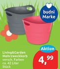 Mehrzweckkorb von Living&Garden im aktuellen budni Prospekt