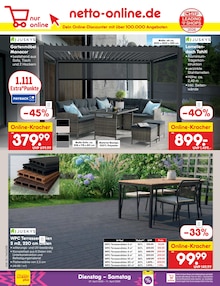 Gartenmöbel im Netto Marken-Discount Prospekt "Aktuelle Angebote" mit 61 Seiten (Rostock)