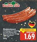 Rindsbratwurst von Bauern Gut im aktuellen E center Prospekt