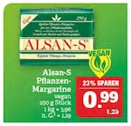 Pflanzen-Margarine Angebote von Alsan-S bei Marktkauf Leipzig für 0,99 €