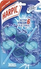 Bloc WC Eau Bleue Active Fresh 6 Fraîcheur Atlantique* - HARPIC en promo chez Géant Casino Saint-Germain-en-Laye à 2,50 €
