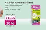Hustenstiller junior bei mea - meine apotheke im Prospekt "" für 11,95 €