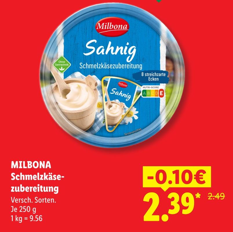 Schmelzkäsezubereitung