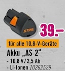 Aktuelles Akku "AS 2" Angebot bei Hornbach in Stuttgart ab 39,00 €