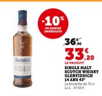 SINGLE MALT SCOTCH WHISKY 14 ANS 43° - GLENFIDDICH en promo à 33,20 € chez Hyper U SINGLE MALT SCOTCH WHISKY 14 ANS 43° - GLENFIDDICH dans le catalogue Hyper U