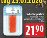 EDEKA - Lachsfiletportion Angebot im Prospekt Lachsfiletportion bei EDEKA im Prospekt "" für 21,90 €