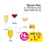 SB Möbel Boss Braunschweig - Glasserie Clara Angebot im Prospekt Glasserie Clara bei SB Möbel Boss im Braunschweig Prospekt für 1,37 €