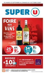Prospectus Supermarchés Super U en cours, SUPER U, 36 pages, 22/09/2026 - 04/10/2026 Catalogue Supermarchés Super U en cours à Champs-sur-Tarentaine-Marchal et alentours, SUPER U, 36 pages, 22/09/2026 - 04/10/2026
