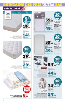 Promo Sur-Matelas dans le catalogue Hyper U du moment à la page 16