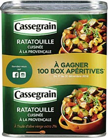 Conserve de champignons - CASSEGRAIN dans le catalogue Géant Casino Ratatouille cuisinée à la Provençale - CASSEGRAIN à 4,94 € en promo chez Géant Casino