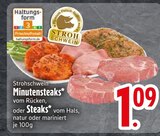 Minutensteaks im Angebot bei EDEKA in Ravensburg Minutensteaks Angebote von Strohschwein bei EDEKA Ravensburg für 1,09 €