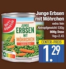 Junge Erbsen mit Möhrchen von GUT&GÜNSTIG im aktuellen EDEKA Prospekt für 1,29 €