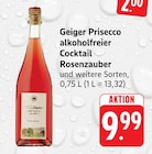 Prisecco alkoholfreier Cocktail Rosenzauber bei EDEKA im Prospekt "" für 9,99 €