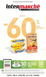 Catalogue Supermarchés Intermarché Contact en cours à Romans-sur-Isère et alentours, "JUSQU'À -60% DE REMISE IMMÉDIATE SUR LE 2ÈME", 20 pages, 03/02/2026 - 15/02/2026