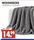 WOHNDECKE Angebote bei Wreesmann Stendal für 14,99 €