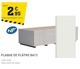 Promo Plaque de plâtre ba13 à 2,95 € dans le catalogue Tout Faire à Labruguière