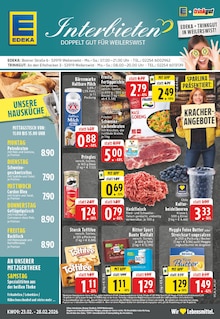 EDEKA Prospekt der Woche "Aktuelle Angebote" Seite 1, 23.02.2026 bis 28.02.2026 für Weilerswist Aktueller EDEKA Prospekt "Aktuelle Angebote" Seite 1 von 24 Seiten für Weilerswist