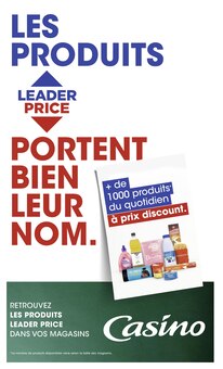 Catalogue Casino Supermarchés de la semaine "Casino supermarché" avec 2 pages, valide du 28/11/2023 au 10/12/2023 pour Deuil-la-Barre et alentours Prospectus Casino Supermarchés de la semaine "Casino supermarché" avec 2 pages, valide du 28/11/2023 au 10/12/2023 pour Deuil-la-Barre et alentours